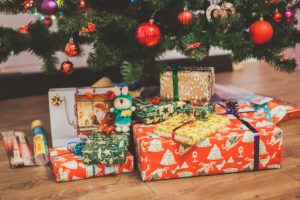 Gifts under a Christmas tree